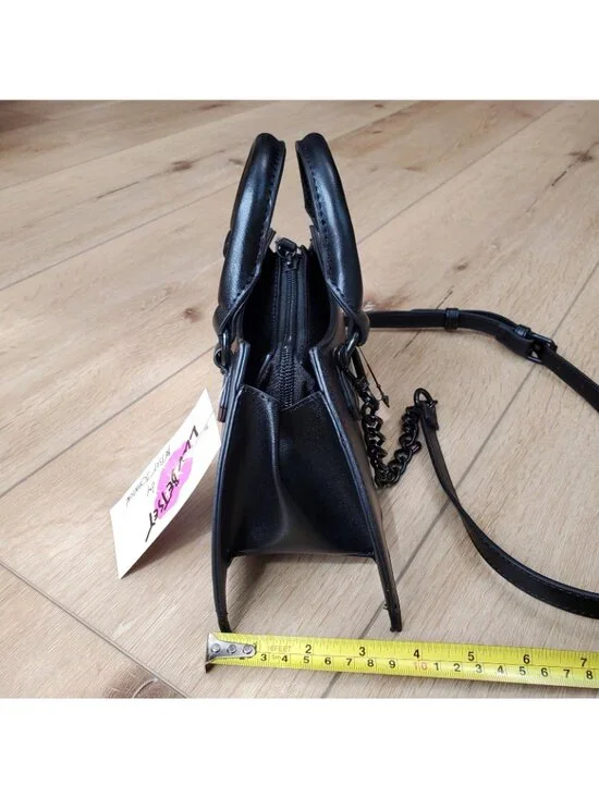 Luv Betsey Johnson Sparkle Bat Crossbody Black Bag Goth Witch Costume Halloween - Picture 9 of 12